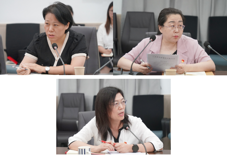 各二级党组织书记汇报工作