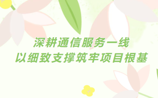 企业实践 | 深耕通信服务一线，以细致支撑筑牢项目根基