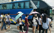 经管学子参加见习中博会