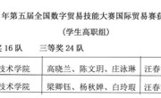 喜报: 现代物流管理专业师生在第五届全国数字贸易技能大赛国际贸易赛项中获佳绩