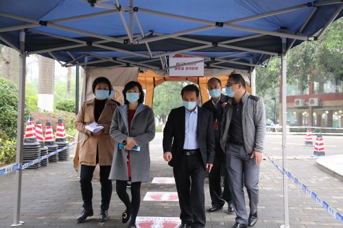 疫情防控督察组到现场检查