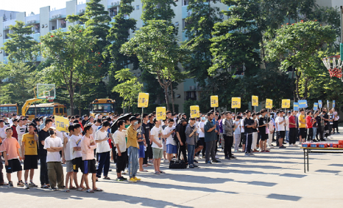 图13 演练完毕，集结整队