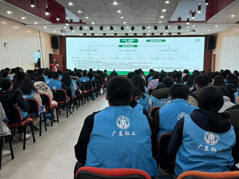 岗前培训现场，学员们认真听讲