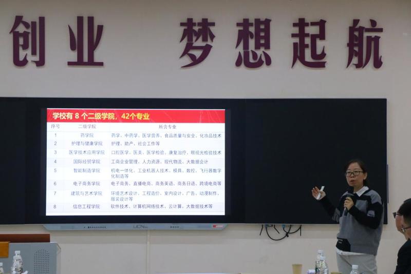 图6 牛玉清处长介绍专业