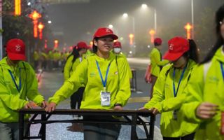助力马拉松，岭南“小清人”们奔跑在志愿第一线！
