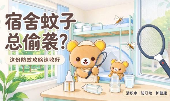 【健康科普】宿舍蚊子总偷袭？这份防蚊攻略速收好，远离“两热”！