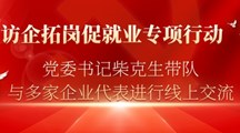 【访企拓岗促就业专项行动】党委书记柴克生带队与多家企业代表进行线上交流