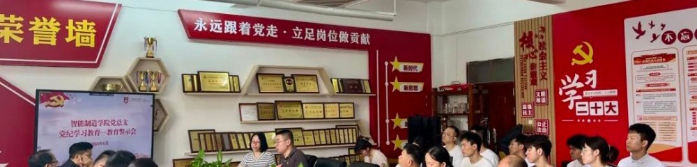 党纪学习教育丨智能制造学院党总支开展党纪学习教育—教育警示会