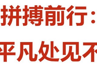 榜样的力量 | 拼搏前行：于平凡处见不凡